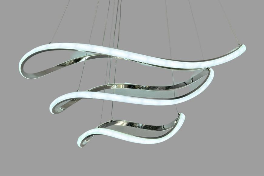 Подвесная люстра led 140 Вт хромированная 3000&ndash;6000K IP20 регулируемая высота st-09048 фото