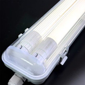 Промисловий led світильник IP65 2&times;T8 1200 мм з двома лампами 18 Вт 5000К LED STORY 29377 фото