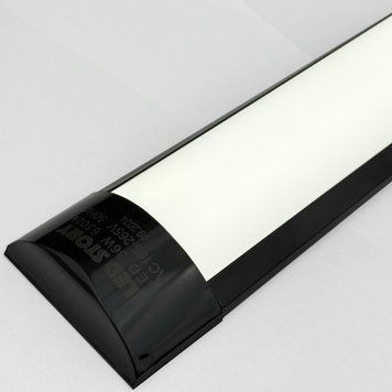Світлодіодний лінійний світильник 36Вт 120см 3240Лм IP20 5000К чорний LED STORY 27961 фото