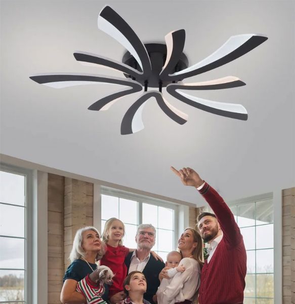 Led люстра 70W чорний корпус 590&times;75 мм стиль модерн зміна кольору світіння 27231 фото