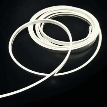 Неоновая лента 12В 8&times;16 мм 8Вт/м SMD2835 120 д.м. IP65 белый нейтральный рез 1см (цена 1м) 27779 фото