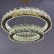 Сучасна led люстра двоярусна з кришталем і пультом 65Вт 3400/4100/6000К для вітальні st-09896 фото 3