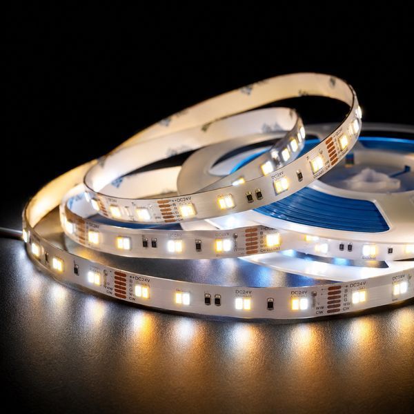 Світлодіодна стрічка SMD5050 24V 60 д.м. IP20 5в1/WRGBWW/RGB WW CW/RGBcct Led-Story 10м (ціна 1м) 24831 фото