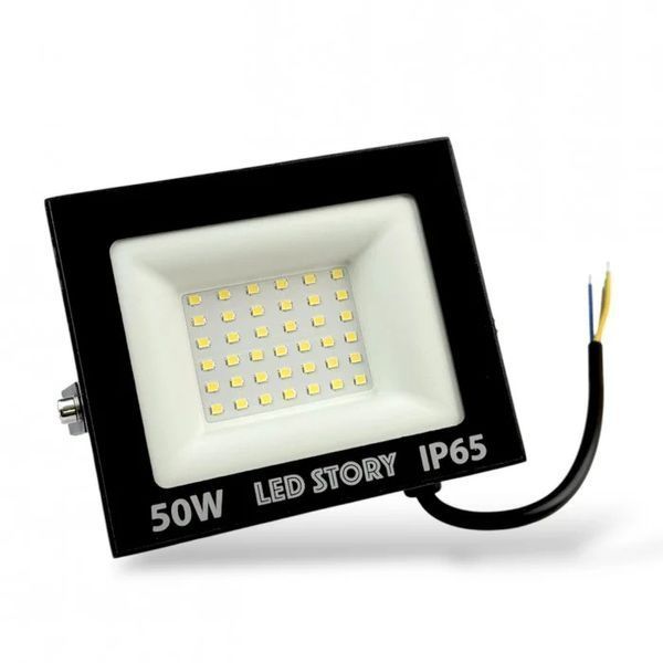 Led прожектор 50Вт 4250Лм IP65 SMD 220В 6500К на штативі 3 метри 28344 фото